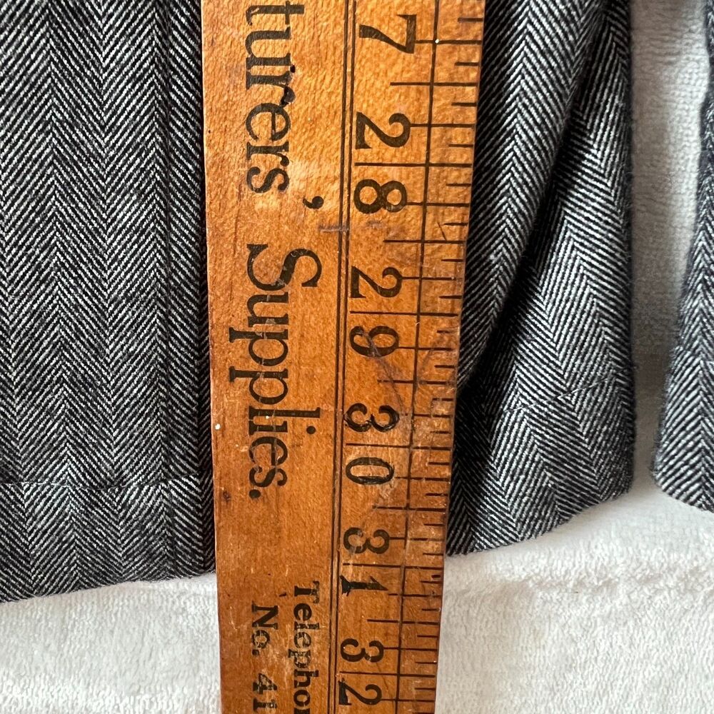 Jos A Bank Reserve Mens Blazer XXL Cotton Herringbone Sport Coat Black White NWT - Picture 11 of 11